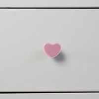 Ceramic Cabinet Knob Kitchen Bedroom Cupboard Door Drawer Handles Pink Heart