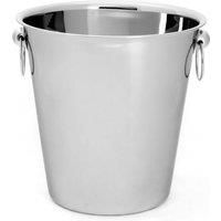 Stainless Steel Ice Bucket Champagne/Wine/Ice Chiller Bucket 4 Litre Silver