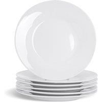 Argon Tableware Wide Rimmed Side, Dessert & Bread Plates - 15cm - Set of 24