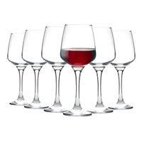 Tallo Red Wine Glasses Contemporary Drinking Glass Set, 400ml - Box of 24