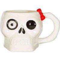 Halloween Stoneware Skull Mug Scary Spooky Tea Coffee Tableware 750ml White