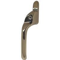Fab & Fix LH Offset Connoisseur Espagnolette Window Handle Polished Gold (1167P)