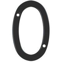 Fab & Fix Hardex Door Numeral Matt Black 0