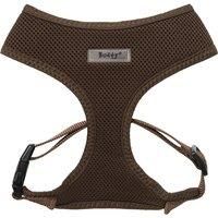 Bunty Soft Comfortable Mesh Breathable Fabric Dog Puppy Pet Adjustable Harness (Large, Brown)