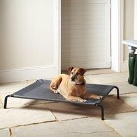 Bunty Medium Elevated Portable Waterproof Outdoor Raised Camping Pet Basket - Grey