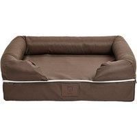 Bunty Small Cosy Couch Mattress Dog Bed - Brown