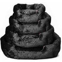 Bunty Bellagio Crushed Velvet Dog Bed Soft Washable Fleece Cushion Warm Pet - Small