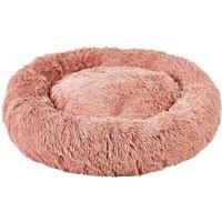 Round Fluffy Pet Dog Puppy Cat Bed Warm Comfy Nest Doughnut Donut Calming Pad