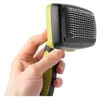 Bunty Dog Puppy Cat Pet Self Cleaning Retractable Grooming Slicker Pin Brush Groom Hair Fur Remover Comb Massage Tool Suitable for Large and Small Animals