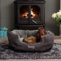 Bunty Polar Dog Bed Soft Washable Fleece Fur Cushion Warm Luxury Oval Pet Basket