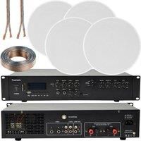 Loops 400W Bluetooth Sound System 4x 6.5 Slim Ceiling Speaker Channel HiFi Amplifier