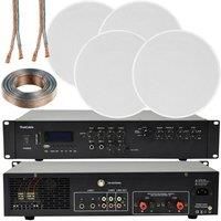 Loops 400W Bluetooth Sound System - 4x 8 Slim Ceiling Speaker Channel HiFi Amplifier