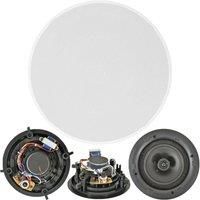 QUALITY 8" 120W 2 Way Low Profile Ceiling Speaker 100V 8Ohm Wall Mount Slim