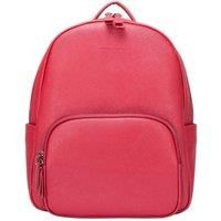 Smith & Canova Mens Smith & Canova Saffiano Leather Backpack Backpack Red (Red)
