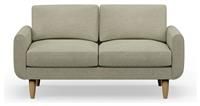 Hutch Fabric Round Arm 2 Seater Sofa - Oat
