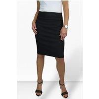Women/'s Stretch Smart Casual Bodycon Pencil Skirt Ladies Above Knee Special Occasion Slim Fit Office Skirt Black (16)