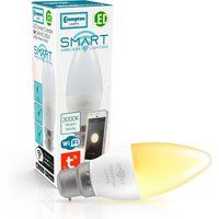 Crompton Candle LED Light Bulb Smart Wifi B22 5W (40W Eqv) Warm White