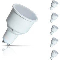 Crompton Lamps LED GU10 Spotlight 4.9W Dimmable Long Barrel 74mm (50W Equivalent) 2700K Warm White 100° Frosted 330lm Long-Barrel Long-Necked Replacement Bulb