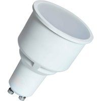 Crompton Lamps LED GU10 Spotlight 4.9W Dimmable Long Barrel 74mm (50W Equivalent) 4000K Cool White 100° Frosted 350lm Long-Barrel Long-Necked Replacement Bulb