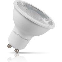 Crompton Lamps LED GU10 Spotlight 5W Dimmable 2700K Warm White (50W Eqv) Clear