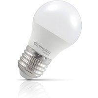 Crompton Lamps LED Golfball 2.2W E27 Warm White Opal 25W Eqv