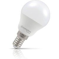 Crompton Lamps LED Golfball 2.2W E14 Cool White Opal 25W Eqv