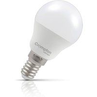 Crompton Lamps LED Golfball 6.5W E14 Cool White Opal 60W Eqv