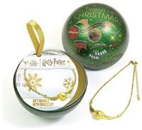 Harry Potter Official All I want for Christmas Bauble with Golden Snitch Bracelet