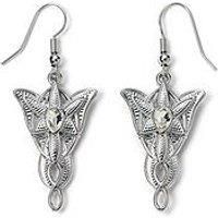 The Lord of The Rings Evenstar Drop Earrings, Silver, LRE00003