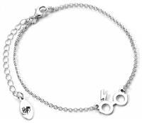 Harry Potter Sterling Silver Glasses & Lightning Bolt Charm Bracelet