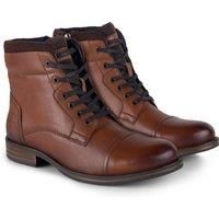 Catesby Ensign Premium Mens Leather Country, Comfort Padded Durable Lace Up Boots For Men, Tan, UK 12