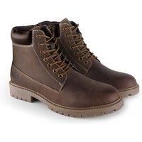 Catesby Mens Brown Smart Casual Leather Dealer Chelsea Pull On Boots