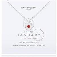 Joma Jewellery Birthstone A Little Necklace Silver | Necklace | 46Cm + 5Cm Extender