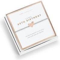 Joma Jewellery Beautifully Boxed A Littles , Happy 60Th Birthday , Silver , Bracelet , 17.5Cm Stretch