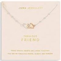 Joma Jewellery Forever Yours Necklace , Fabulous Friend , Silver And Rose Gold , Necklace , 46Cm + 5Cm Extender