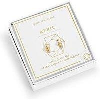 Joma Jewellery Birthstone Hoop Earring , Gold , Earrings