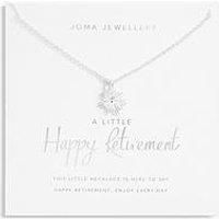 Joma Jewellery A Little , Happy Retirement , Silver , Necklace , 46Cm + 5Cm Extender