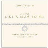 Joma Jewellery A LITTLE LIKE A MUM TO ME Silver Plated Bracelet in 17.5 cm stretch