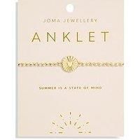 Joma Jewellery Anklet , Heart , Gold , Anklet , 23Cm Stretch