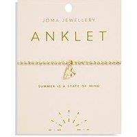 Joma Jewellery Anklet , Hammered Heart , Gold , Anklet , 23Cm Stretch