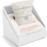 Joma Jewellery Mother'S Day Celebrate You Gift Box , Happy Mother'S Day , Silver , Set Of 3 Bracelets