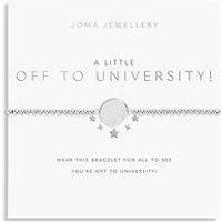 Joma Jewellery A LITTLE OFF TO UNIVERSITY! Silver Plated Bracelet in 17.5 cm stretch