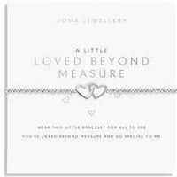 Joma Jewellery A LITTLE LOVED BEYOND MEASURE Silver Plated Bracelet in 17.5 cm stretch