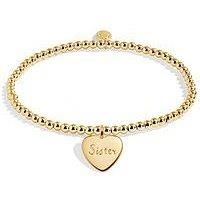 Joma Jewellery A Little , Super Sister , Gold Plated , Bracelet , 17.5Cm Stretch