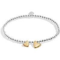 Joma Jewellery Boxed A Little , Happy Birthday , Silver And Gold Plated , Bracelet , 17.5Cm Stretch