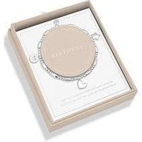 Joma Jewellery Life'S A Charm , Birthday , Silver Plated , Bracelet , 17.5Cm Stretch