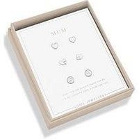 Joma Jewellery Life'S A Charm , Mum , Silver Plated , 3 Pairs Of Earrings