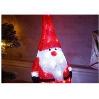 Christmas Acrylic LED Santa Decoration Xmas Light Up Figure Indoor Outdoor 60cm