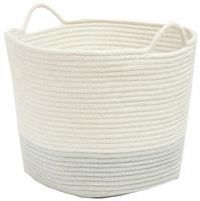 Great Little Trading Company Rope Storage Basket-Ivory/Sage