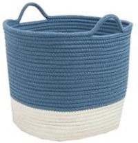 Great Little Trading Company Rope Storage Basket Galaxy Blue